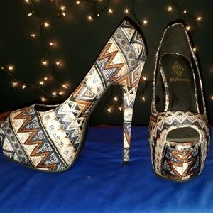 Multi color stilettos